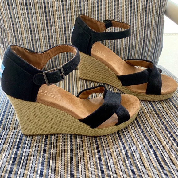 Toms Shoes - TOMS Sienna Platform Espadrille Wedges